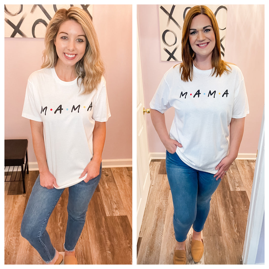 Mama White Graphic T-Shirt
