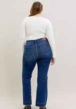 Load image into Gallery viewer, JUDY BLUE Plus Size High Rise Dark Wash Trouser Flare Jeans
