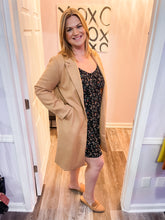 Load image into Gallery viewer, Khaki Lightweight Peacoat Like Jacket
