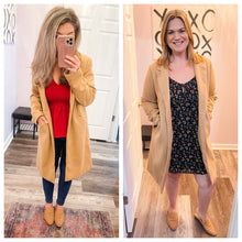 Load image into Gallery viewer, Khaki Lightweight Peacoat Like Jacket
