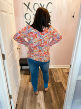 Load image into Gallery viewer, Multi Colored Floral Long Sleeve Top
