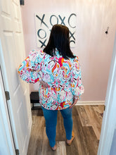 Load image into Gallery viewer, Multi Colored Paisley Print Long Sleeve Top
