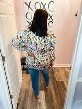 Load image into Gallery viewer, Multi Colored Abstract Long Sleeve Top
