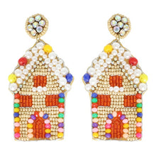 Load image into Gallery viewer, Gingerbread House Earrings
