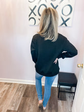 Load image into Gallery viewer, Black Merry &amp; Bright Lightweight Pullover
