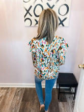 Load image into Gallery viewer, Multi Colored Abstract Long Sleeve Top
