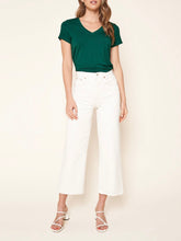 Load image into Gallery viewer, Emerald Green V-Neck Jersey Top
