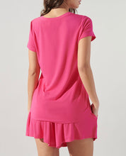 Load image into Gallery viewer, Fuchsia V-Neck Jersey Top
