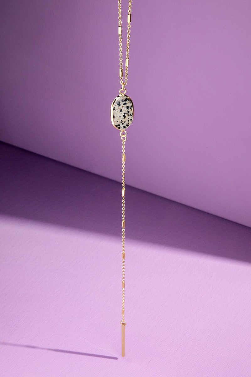 Dalmatian Lariat Necklace