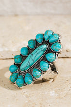 Load image into Gallery viewer, Turquoise Boho Western Ring
