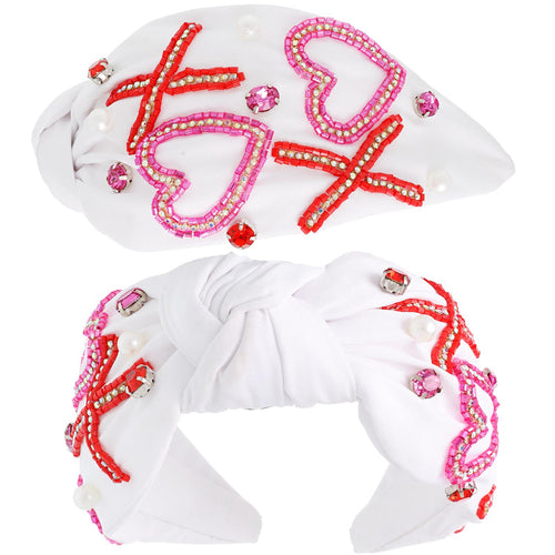 White XOXO Headband
