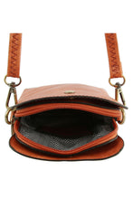 Load image into Gallery viewer, Grey &amp; Antique Gold Mini Crossbody Bag
