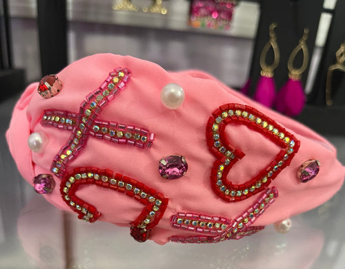 Pink XOXO Headband