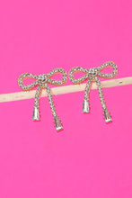 Load image into Gallery viewer, Rhinestone Bow Earrings
