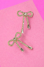 Load image into Gallery viewer, Rhinestone Bow Earrings
