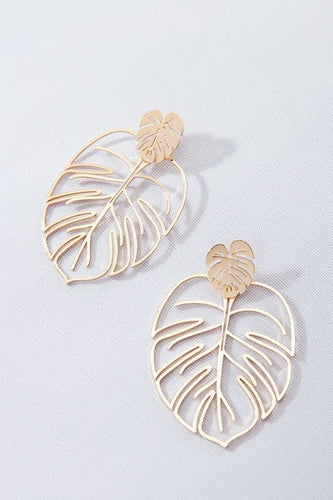 Tropical Leaf Earrings