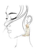Load image into Gallery viewer, Cowgirl Western Flower Boot Earrings
