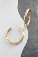 Load image into Gallery viewer, Gold Colored Classic Hoop Earrings
