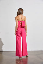 Load image into Gallery viewer, Hot Pink V Neck Jumpsuit
