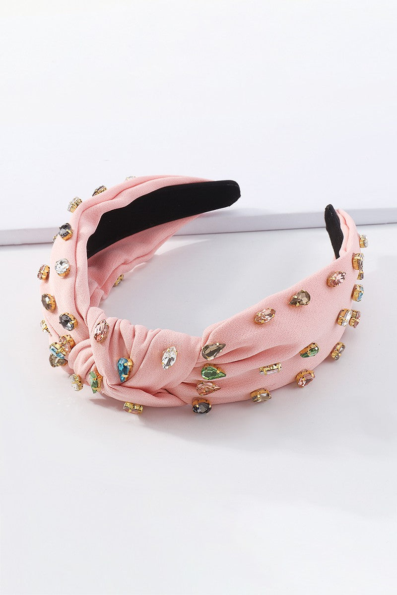 Light Pink & Colorful Jeweled Headband