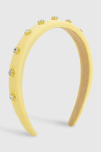 Load image into Gallery viewer, Yellow &amp; Rhinestone Headband
