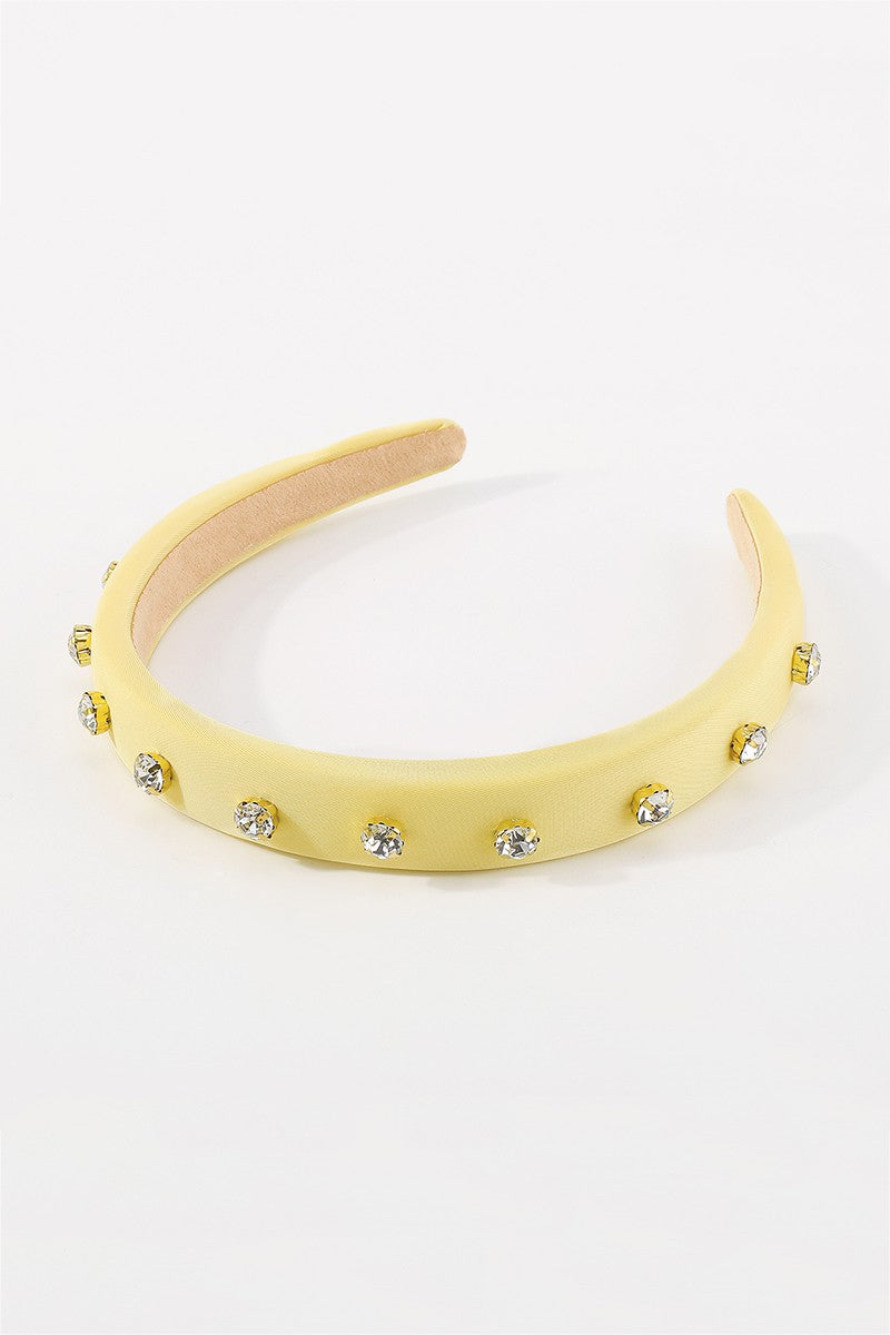 Yellow & Rhinestone Headband