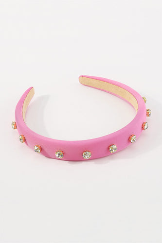 Pink & Rhinestone Headband