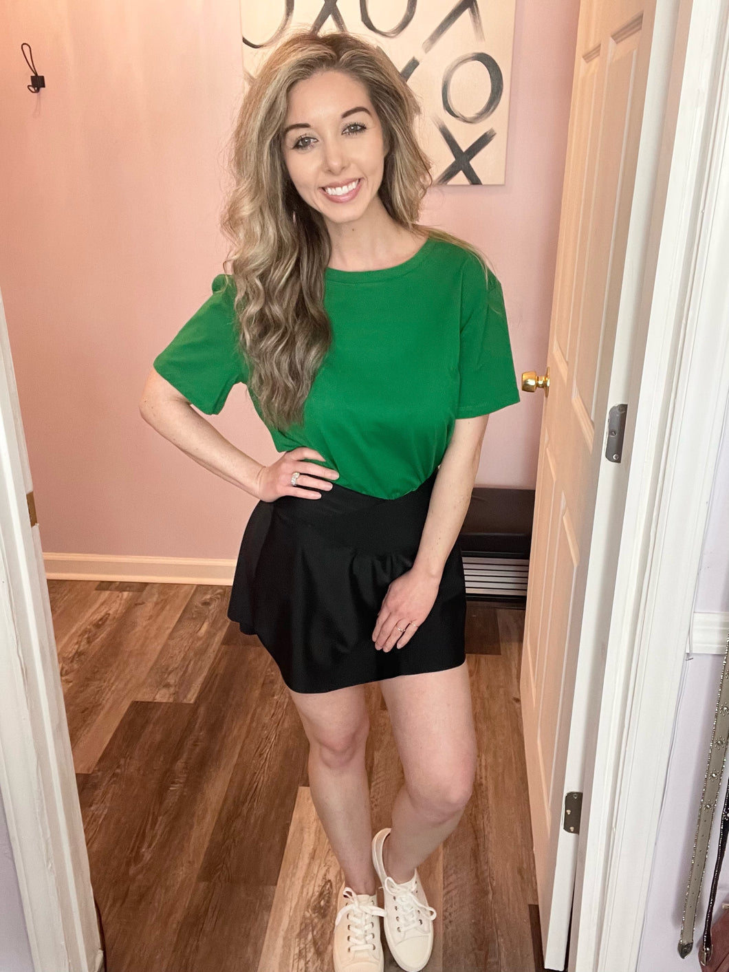 Black Side Pocket Athletic Skort