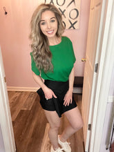 Load image into Gallery viewer, Black Side Pocket Athletic Skort
