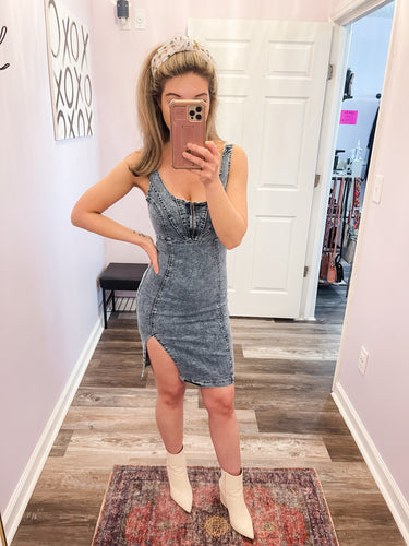 Light Wash Denim Dress