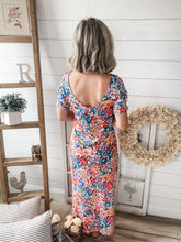Load image into Gallery viewer, Colorful Floral Print Maxi Dress

