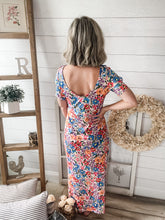 Load image into Gallery viewer, Colorful Floral Print Maxi Dress

