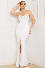 Load image into Gallery viewer, Ivory Rhinestone &amp; Beaded Dress
