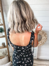 Load image into Gallery viewer, Black Floral Print Midi Dress
