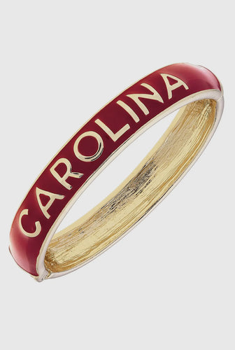South Carolina Gamecocks Garnet Hinge Bangle