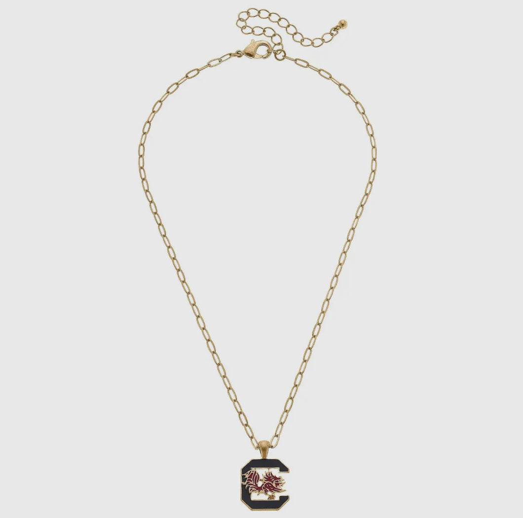 South Carolina Gamecocks Pendant Necklace