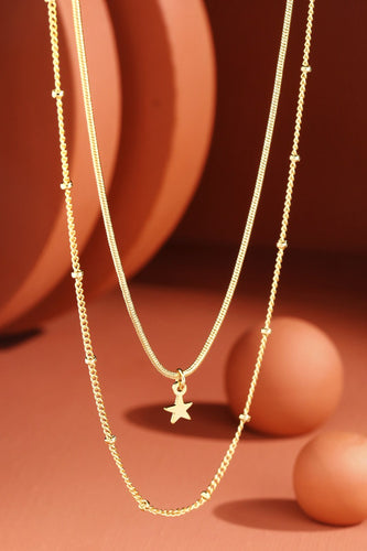 Double Layer Star Necklace