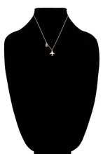Load image into Gallery viewer, Airplane and Luggage Charm Necklace

