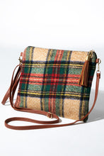 Load image into Gallery viewer, Plaid Crossbody Clutch Purse

