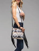 Load image into Gallery viewer, Western Fringe Crossbody WITH Adjustable Strap AND Wristlet
