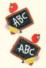 Load image into Gallery viewer, Teacher ABC Beaded Earrings

