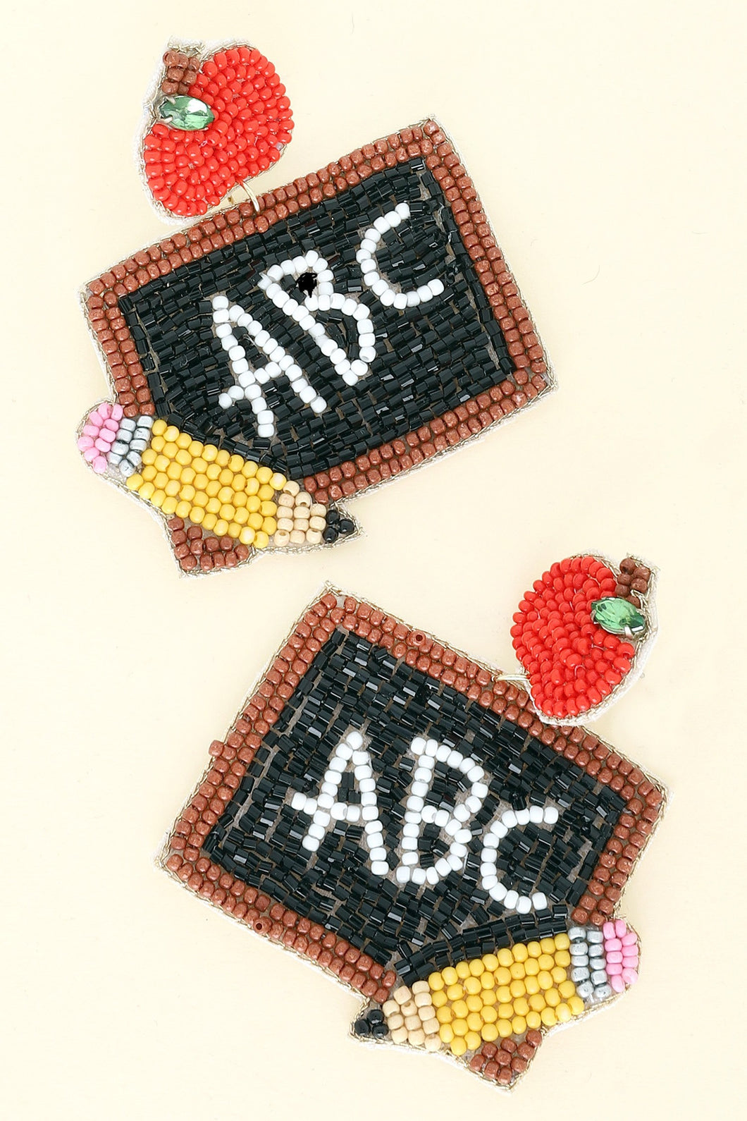 Teacher ABC Beaded Earrings