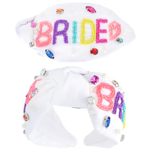 Load image into Gallery viewer, Bride Jeweled Beaded Headband

