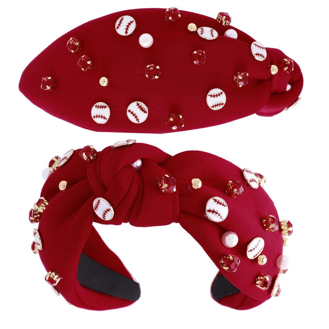 Burgundy Garnet South Carolina Gamecocks Jeweled Baseball Game Day Headband