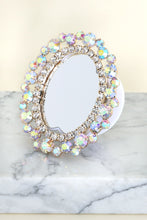 Load image into Gallery viewer, Crystal Oval Mirrored Pop Socket
