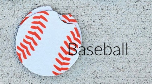 2 Pack Baseball Car Coasters