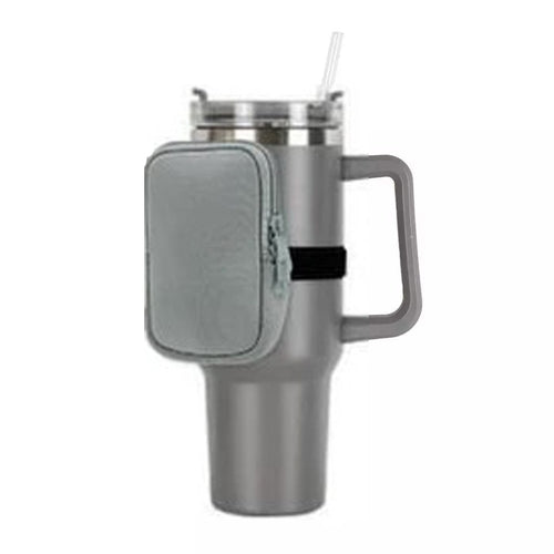 Grey Tumbler Pouch (No Tumbler- Pouch Only)