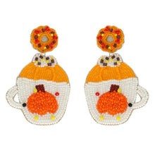 Load image into Gallery viewer, Pumpkin Latte Earrings

