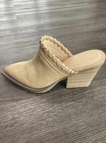 Taupe Cowgirl Mule western boot cowgirl boot cowboy boot