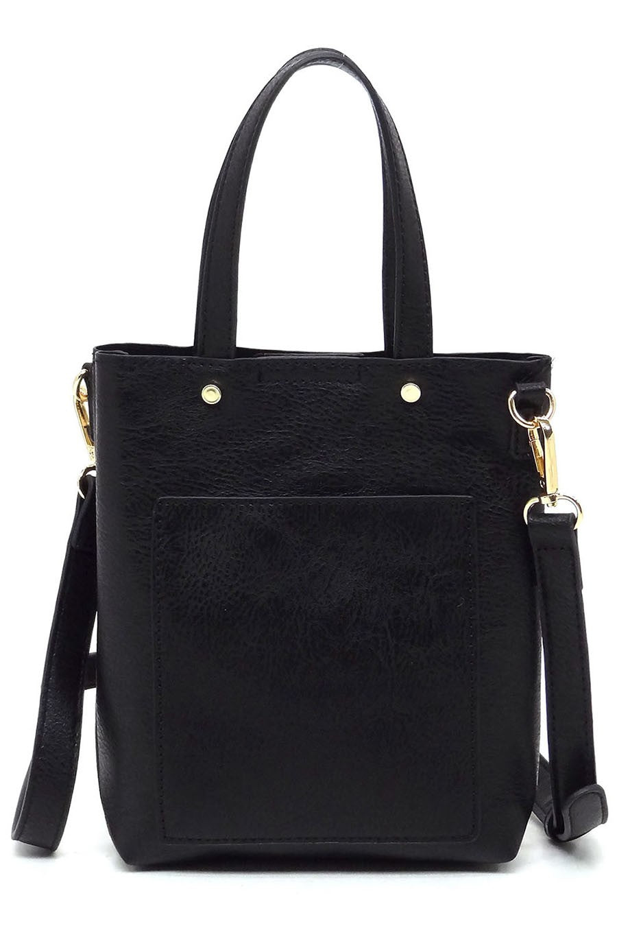 Black Mini Tote Crossbody Bag